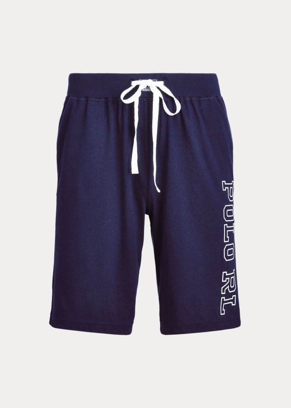 Pantalones Cortos Polo Ralph Lauren Hombre Azul Marino - Cotton Jersey - VALZQ9642